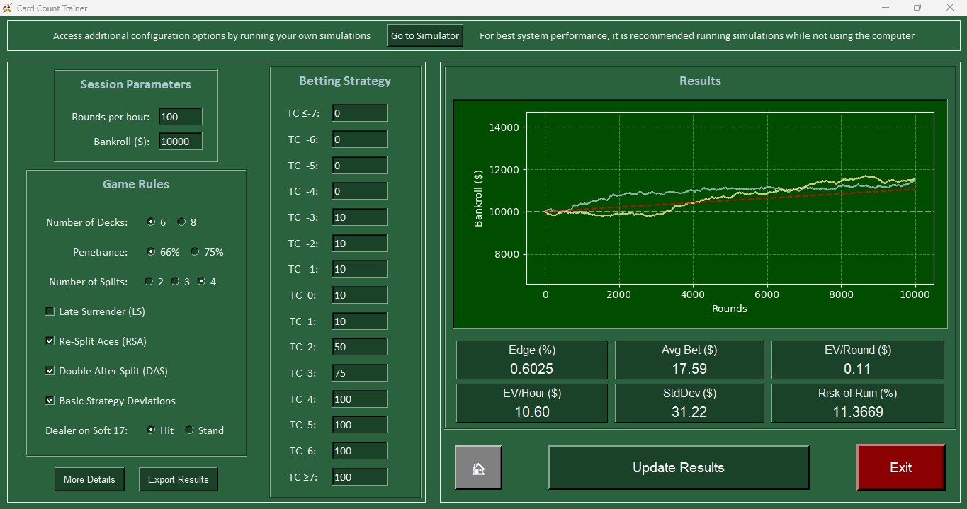Betting calculator