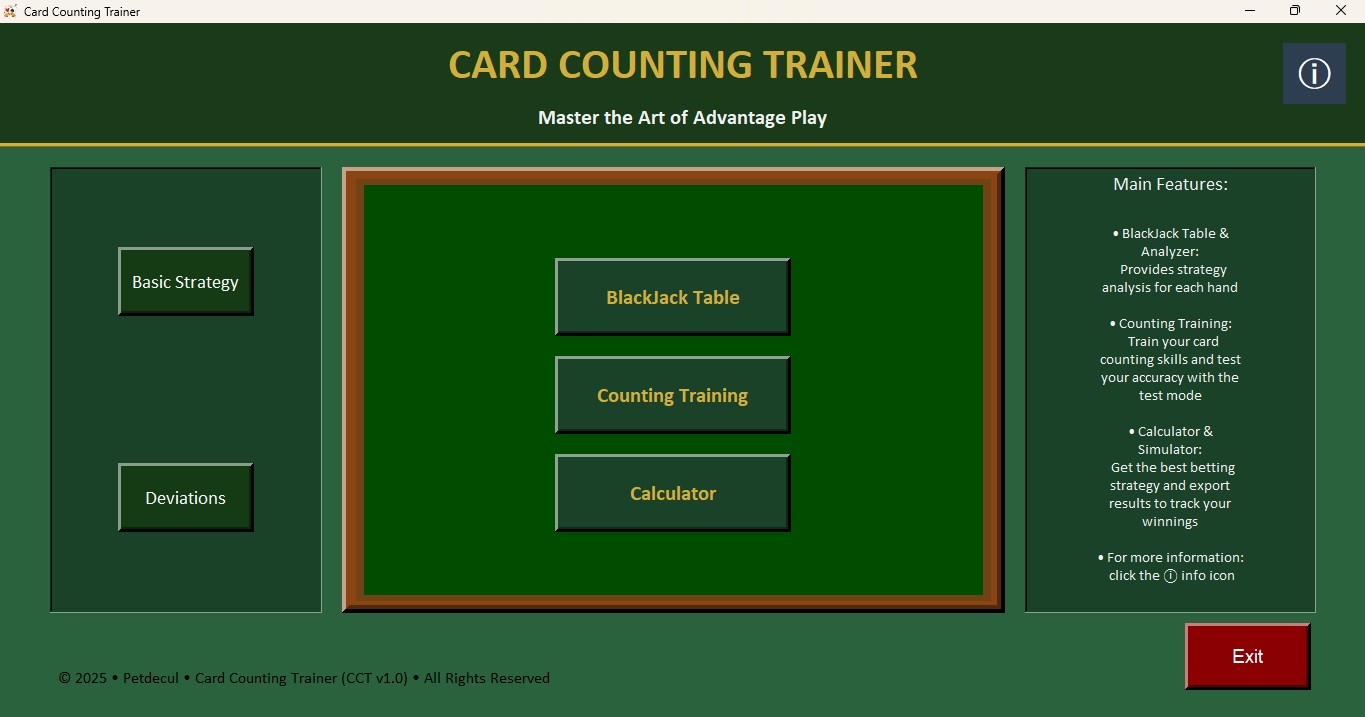CCT main screen